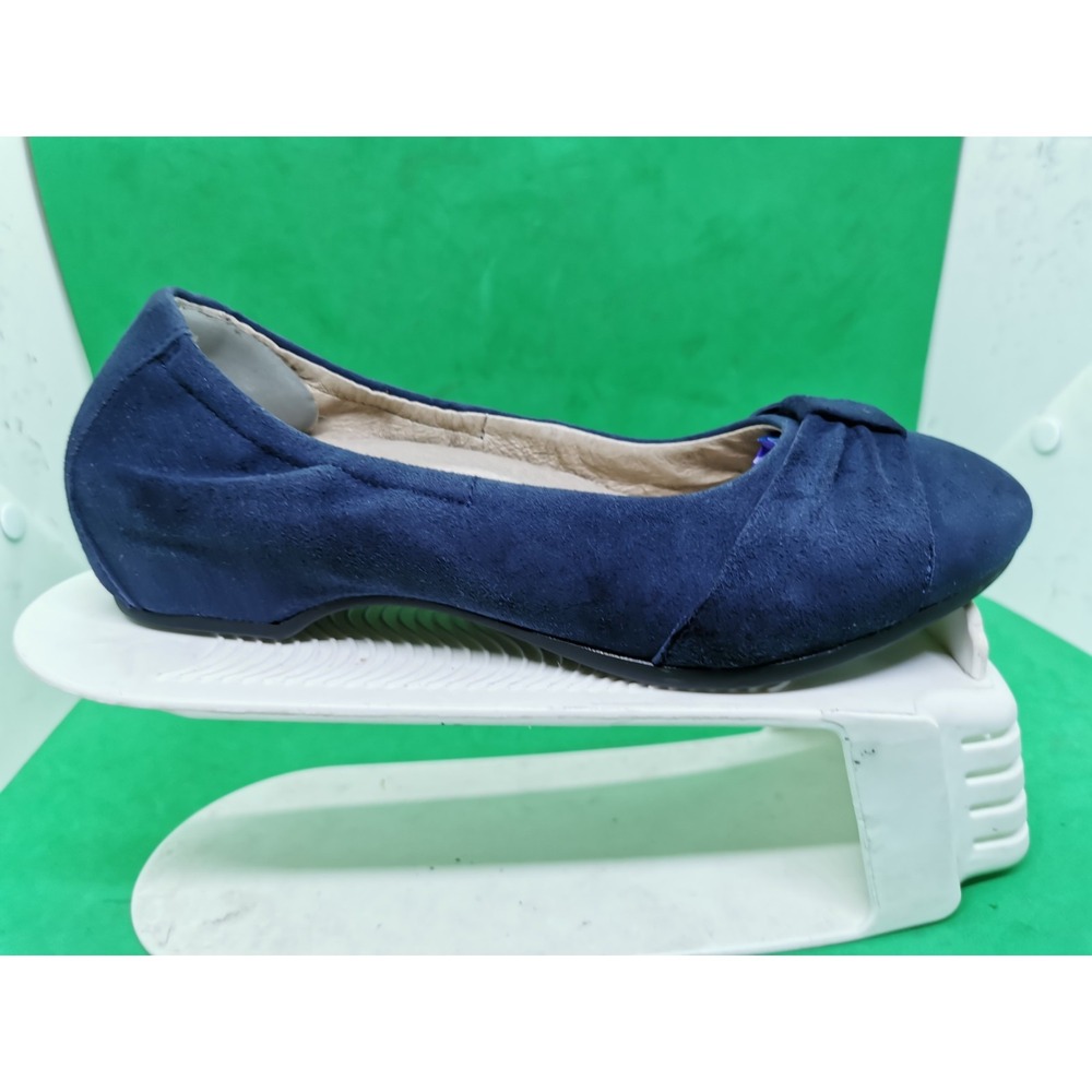 Dansko Lina Ballet Flats Loafers Shoes Womens Size 6.5 US 37 EU Navy Blue Suede - Picture 8 of 16